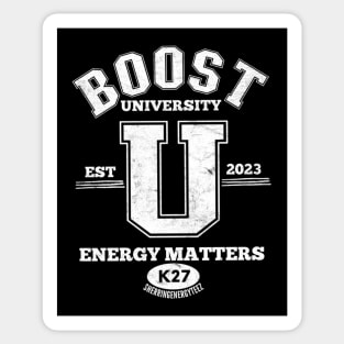 Boost University v2 White Sticker